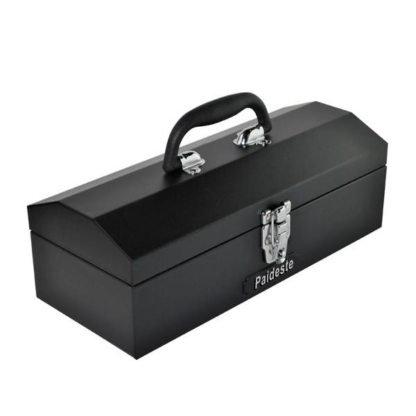 Paideste Toolbox Double Metal Tipping Bucket Heavy Duty Thick Metal Tool Box Portable Storage Box